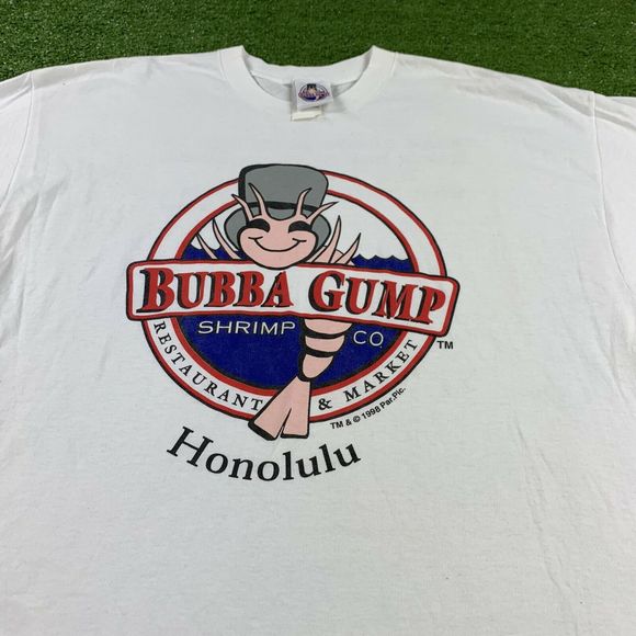 Vintage 90's Bubba Gump Honolulu Hawaii T-Shirt - Picture 1 of 9
